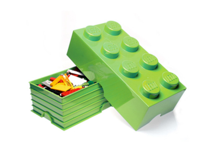 40041220C LEGO Hoiuklots 8 Heleroheline/Lime